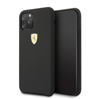 Ferrari On Track SF Silikon Case W Logo Shield für Apple iPhone 11 Pro - Schwarz
