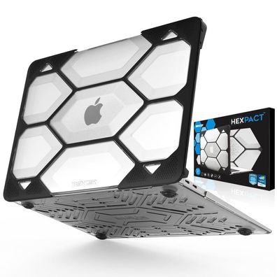 iBenzer Hexpact Clip, Dropschutzhülle für MacBook Air 13 (2018/2019, A1932) - Trans