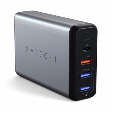 Satechi 75W Multi-Port Travel Charger - Space Gray (Grau)
