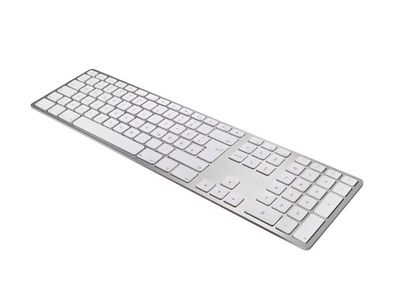 Matias Aluminum Wireless Tastatur dt. für Mac OS mit Multi-Connect Funktionalität