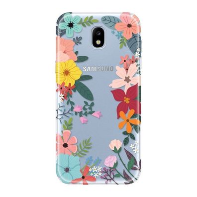 4-OK Cover 4U Schutzhülle für Samsung Galaxy J5 (2017) - Flowers (Bumen)