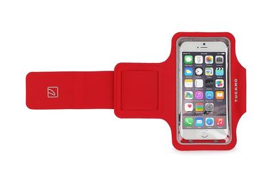 Tucano Ultradünnes Sportarmband für das Smartphone bis 5 Zoll - Rot