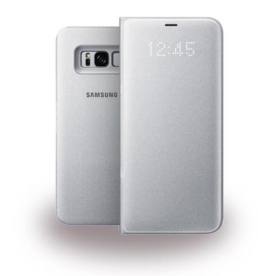 Samsung EF-NG955PS LED View Cover / Book Case für Galaxy S8 Plus - Silber