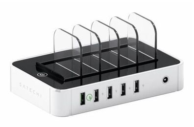 Satechi 5-Port USB Charging Station with Quick Charge - Weiss
