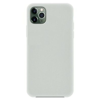 4-OK Silk Cover für Apple iPhone 11 Pro Max mit Samt-Innenfutter - Stone (Grau)