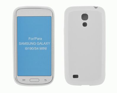 4-OK Protek Solid Colors Case für Samsung Galaxy S4 Mini in Weiss