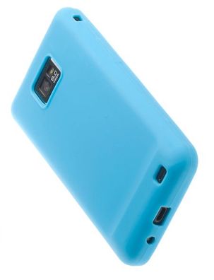 Silicon Tasche für Samsung Galaxy SII - Blau
