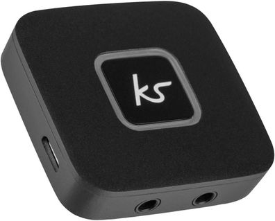 KitSound Bluetooth Audio Headphone Splitter via AUX - Schwarz