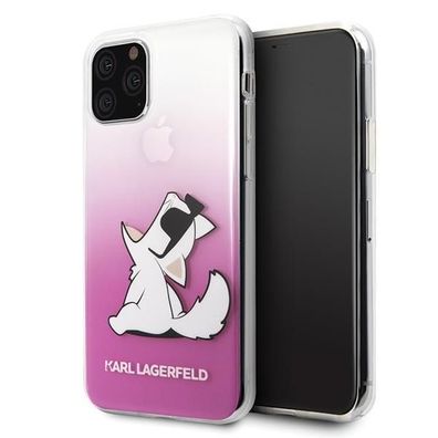 Karl Lagerfeld Choupette Gradient Case für Apple iPhone 11 Pro - Pink