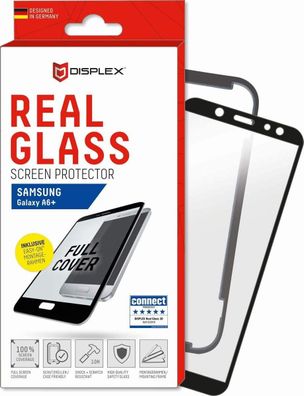 Displex Real Glass 3D 0,33mm + Rahmen für Samsung A605F Galaxy A6 Plus - Displaysch