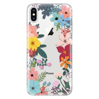 4-OK Cover 4U Flowers Schutzhülle für Apple iPhone Xs Max - Blumen