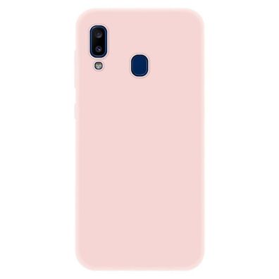 4-OK Slim Colors Schutz Hülle für Samsung Galaxy A20 - Pastel Rose