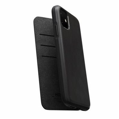 Nomad Folio Leather Rugged Etui für Apple iPhone 11 - Schwarz