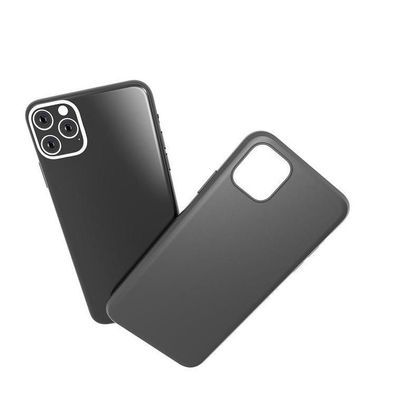 Cyoo Premium Liquid Silikon für Apple iPhone 12 Mini (5.4 Zoll) - Schwarz