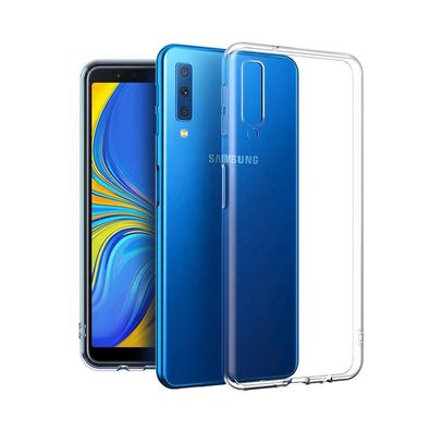 Cyoo Silikon Case ultra-dünn für Samsung A750F Galaxy A7 (2018) - Transparent