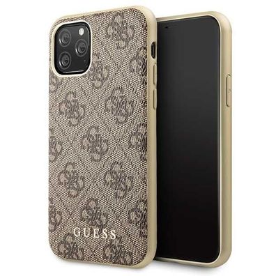 Guess Charms 4G Hard Cover für Apple iPhone 11 Pro - Braun