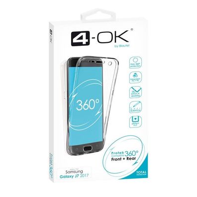 4-OK 360 Protek Case für Samsung Galaxy J7 (2017) - Transparent