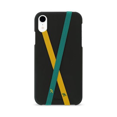 Artwizz PhoneStrap elastischer Band für Smartphone Case - Petrol/ Gelb (2-er Set)