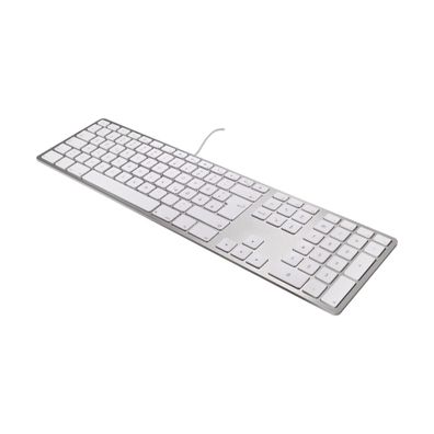 Matias Aluminium Erweiterte USB-Tastatur CH (Schweiz) für Mac OS - Silber