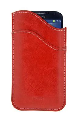 4-OK Wave Tasche für Samsung Galaxy S3 und S4 in Rot