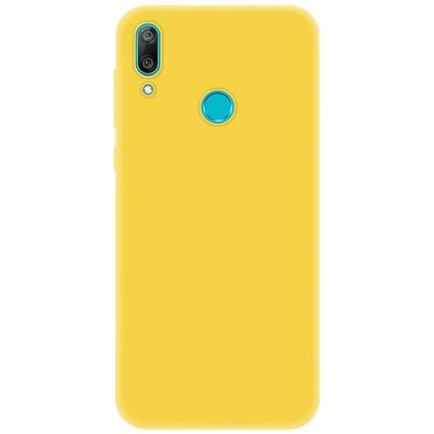 4-OK Slim Colors Schutz Hülle für Huawei Y7 (2019) - Warm Yellow