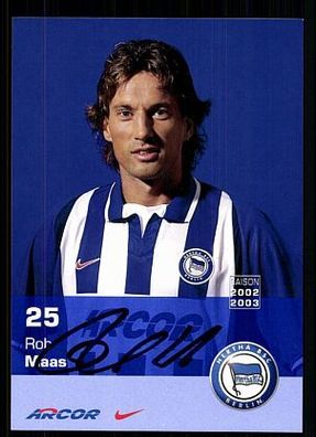Rob Maas Hertha BSC Berlin 2002-03 Original Signiert + A 72820