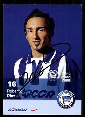 Roberto Pinto Hertha BSC Berlin 2002-03 Original Signiert + A 72823