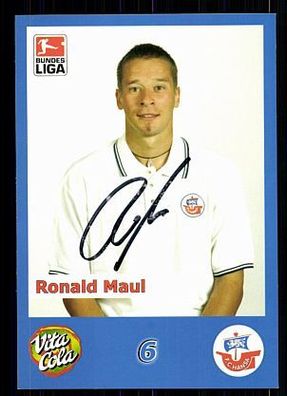 Ronald Maul Hansa Rostock 2002/03 Original Signiert + A 73086