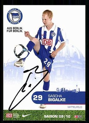Sascha Bigalke Hertha BSC 2009-10 Original Signiert + A 72829