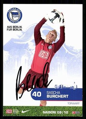 Sascha Burchert Hertha BSC 2009/10 Original Signiert+ + A 72831