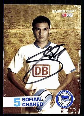 Sofian Chahed Hertha BSC Berlin 2006-07 Original Signiert + A 72845