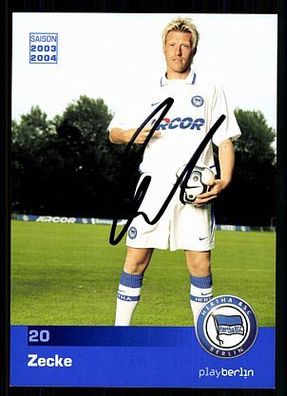 Zecke Neuendorf Hertha BSC Berlin 2003-04 Original Signiert + A 72875