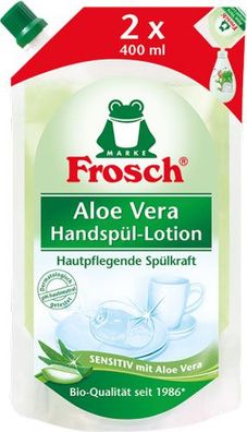 Frosch Spül-Lotion Sensitiv Aloe Vera BIO, Nachfüllbeutel