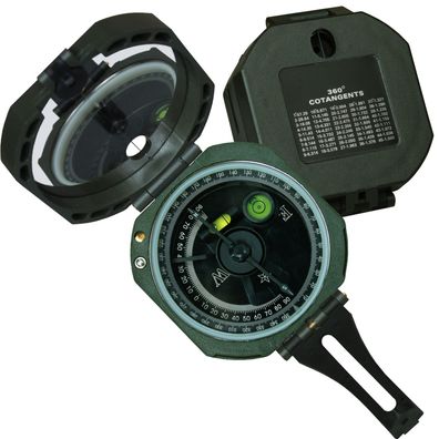 MFH US Kompass, M2 klappbar oliv im Kunststoffgehäuse