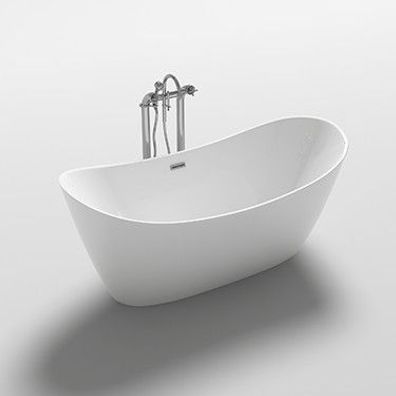 Luxus freistehende Badewanne Bolsena 170x80 + Acrylwanne inkl. Ablauf und Überlauf