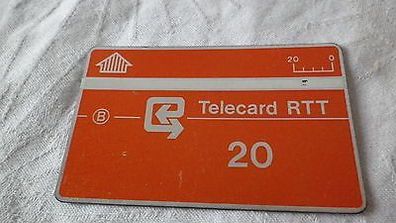 Telefonkarte gebraucht Belgien Telecard RTT 20 Einheiten W235