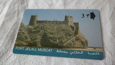 Telefonkarte gebraucht Oman Sultanat Fort Jelali W233