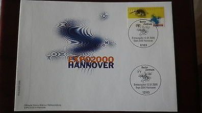 Brief Briefmarken Ersttagbrief Hannover EXPO 2000 W213