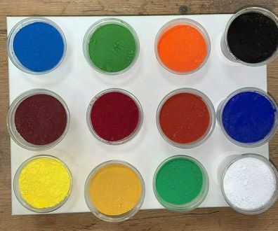 Pigment Pigmentpulver Farbpigmente Trockenfarbe Oxidfarbe Farbpulver Farbpigment