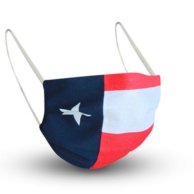 Baumwollmaske mit zertifiziertem Innenvlies - Flagge USA groß - 15482 + Gratiszugabe