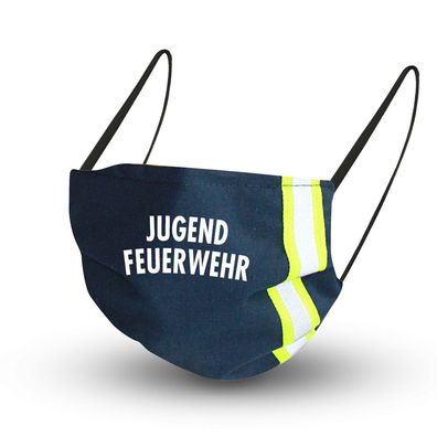 Baumwollmaske mit zertifizierten Innenvlies - JUGEND Feuerwehr - 15881 + Gratiszugabe