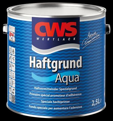 CWS Wertlack Haftgrund Aqua 0,75 Liter weiß