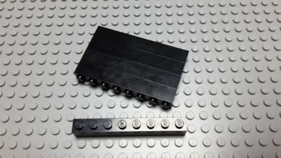 Lego 5 Basic Steine 1x8 hoch schwarz 3008 Set 7997 445 10259 398