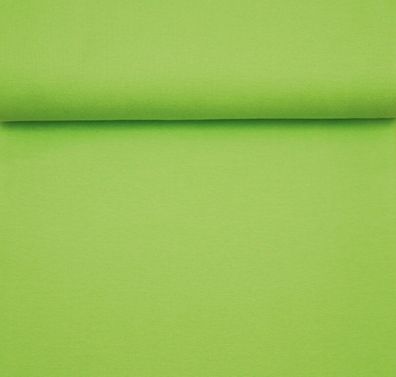Bündchen Bündchenstoff Feinripp Schlauchware grün hellgrün lime nähen Stoff 25cm