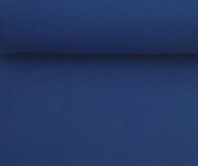 Bündchen Bündchenstoff Feinripp Schlauchware blau kobalt nähen Stoff 25cm
