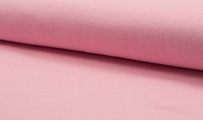 Bündchen Bündchenstoff Feinripp Schlauchware rosa rose nähen Stoff 25cm