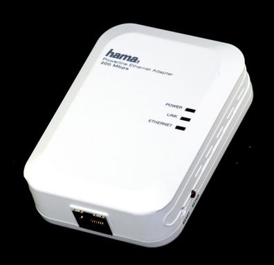 Hama Powerline LAN 00053138 200 Mbps Powerlan dlan Adapter