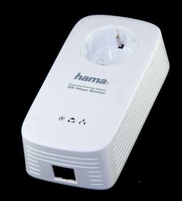 Hama Powerline 85 Mbps Socket MT:2296 Powerlan dlan Nr. 53143 Adapter