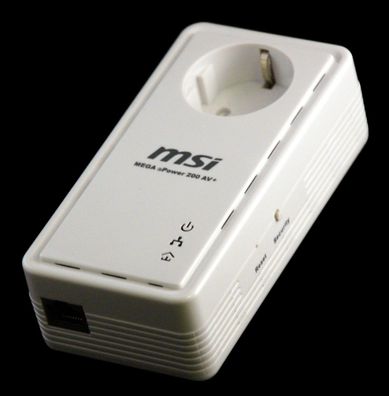 MSI Mega ePower 200 AV+ Version II Powerline PowerLan Adapter dlan