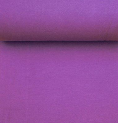 Bündchen Bündchenstoff Feinripp Schlauchware lila violett nähen Stoff 25cm